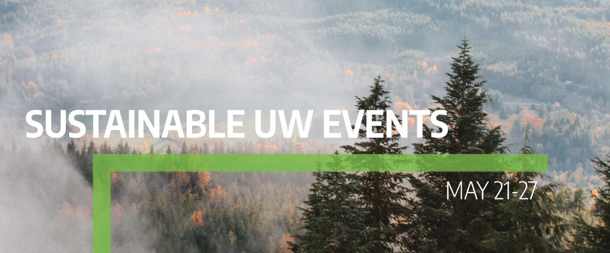 UW Sustainability's weekly events banner