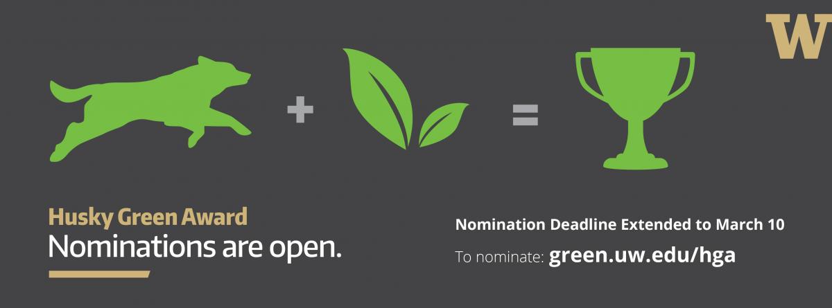 Husky Green Awards nomination banner