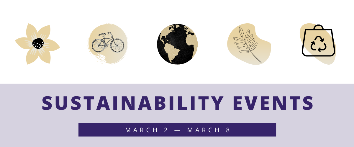 Weekly sustainability events March 2-9