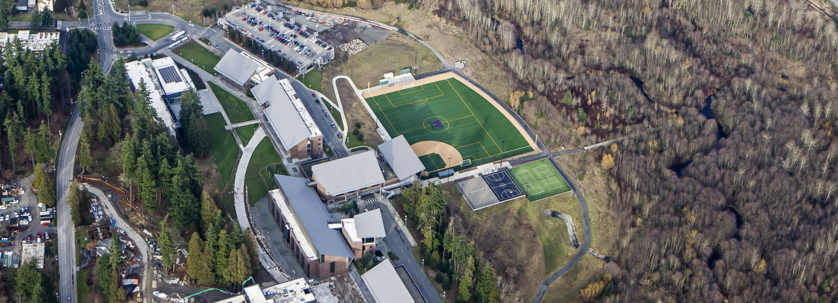 aerial UW Bothell campus photo