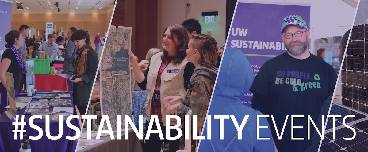 UW Sustainability's weekly events banner 2017