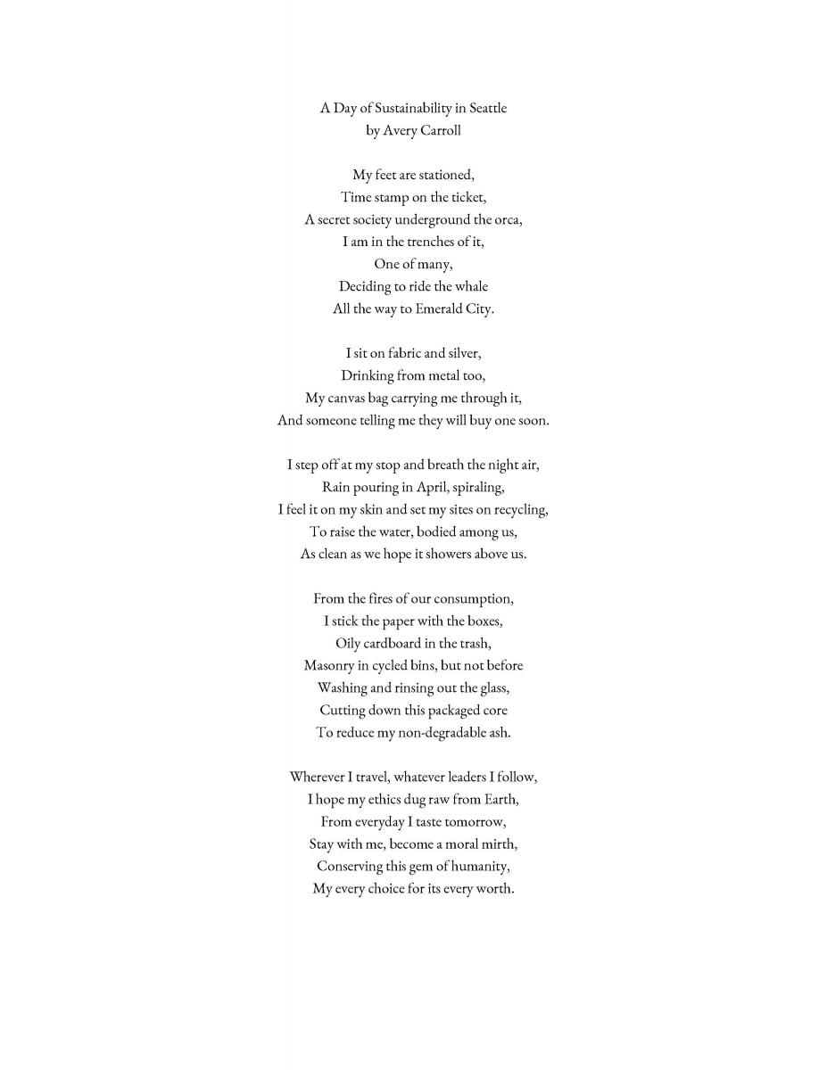 image of poem on white paper
