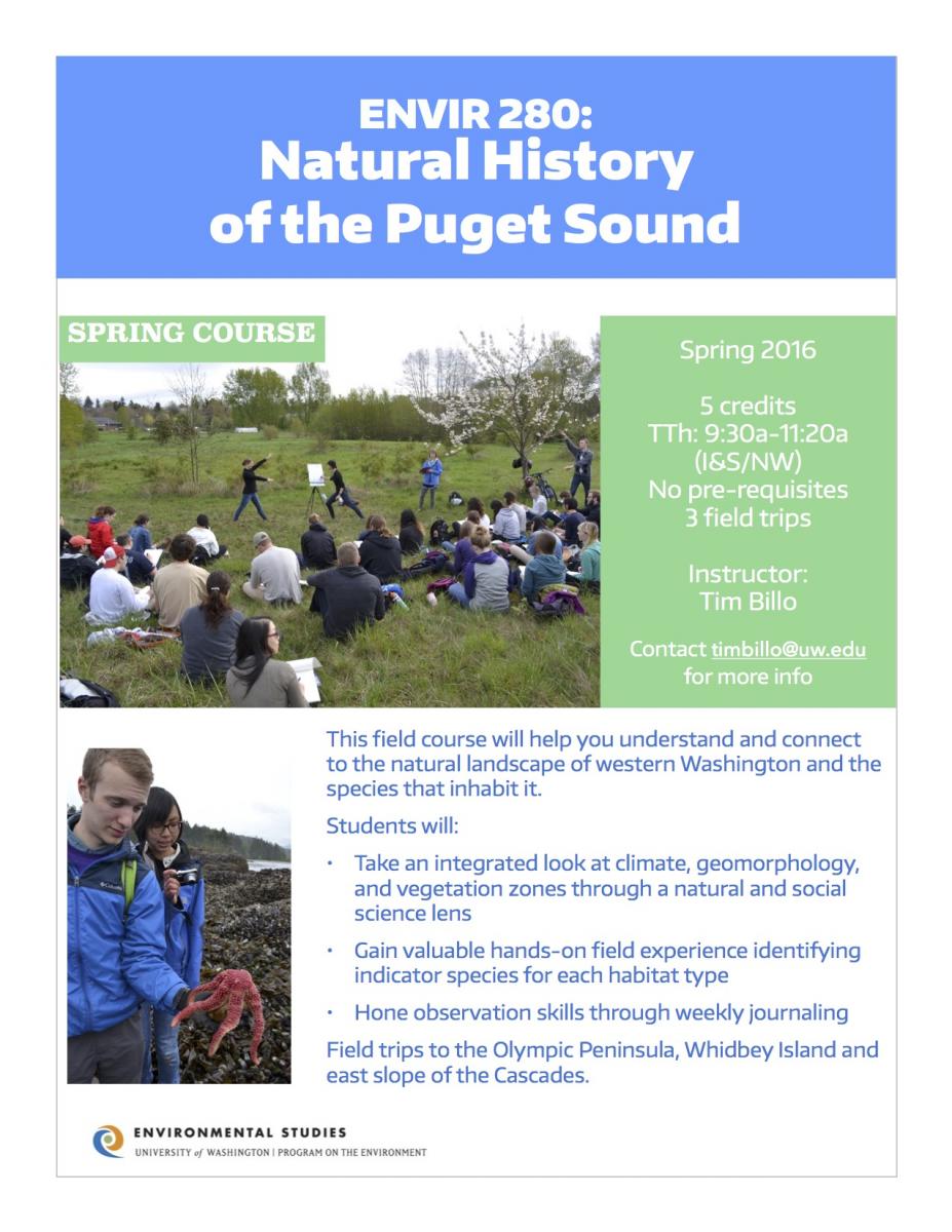 Course poster: ENVIR 280