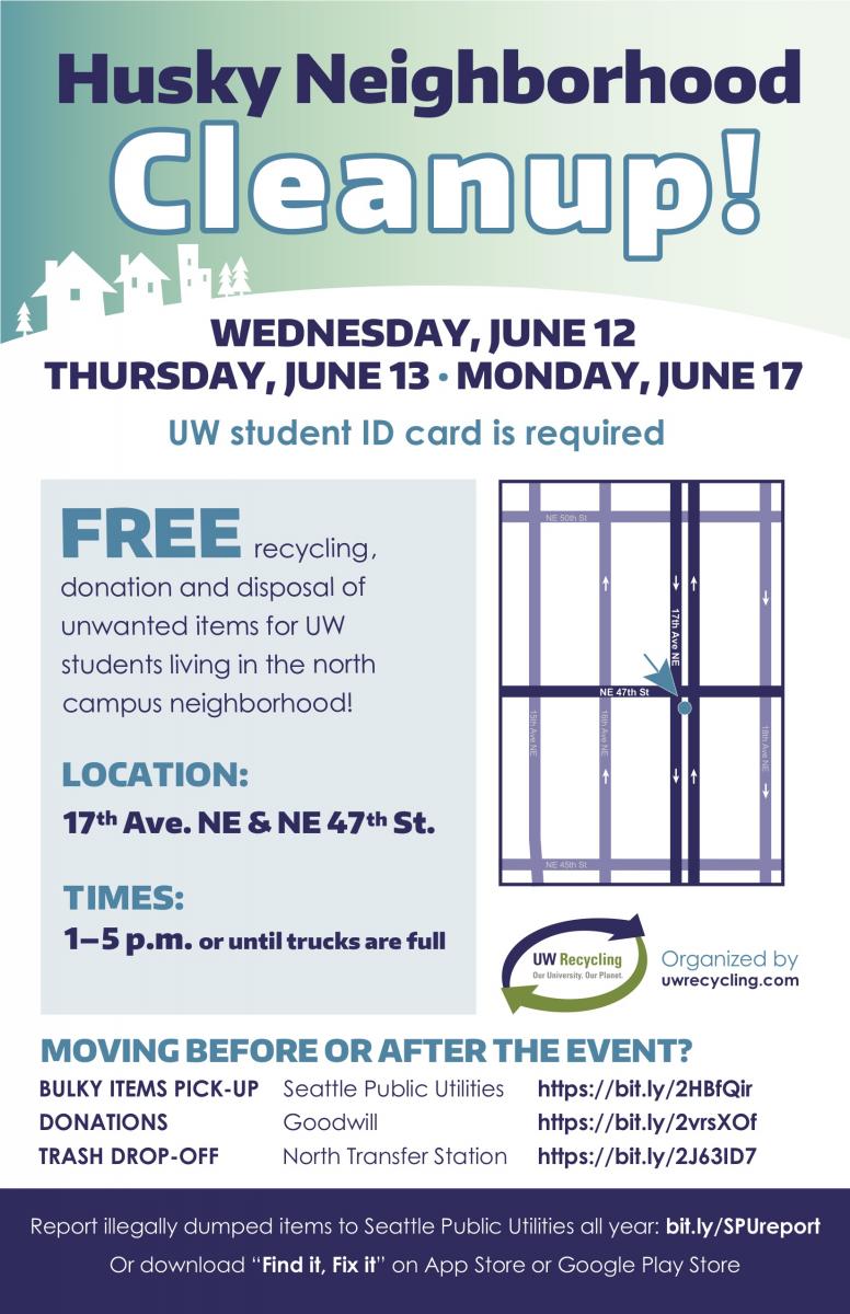 Husky Neighborhood Cleanup info