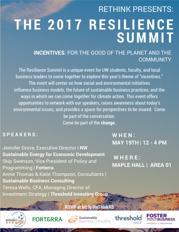 Resilience Summit 2017 poster