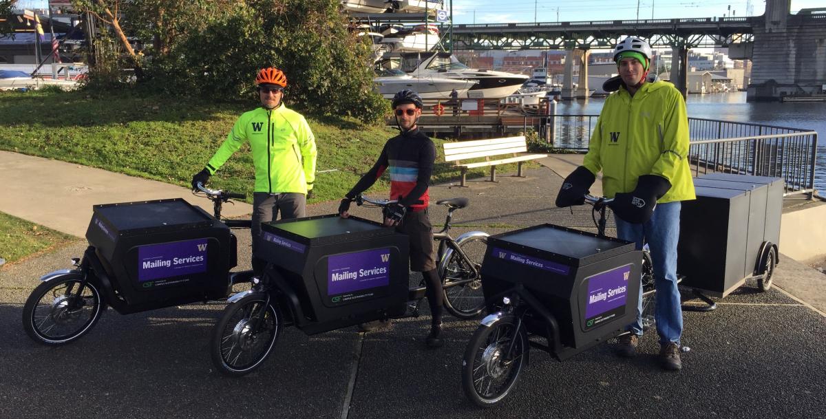 Mailing Services electric-assist cargo bikes