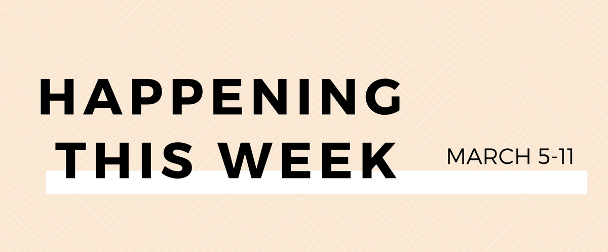 UW Sustainability's weekly events banner Mar 5-11, 2018