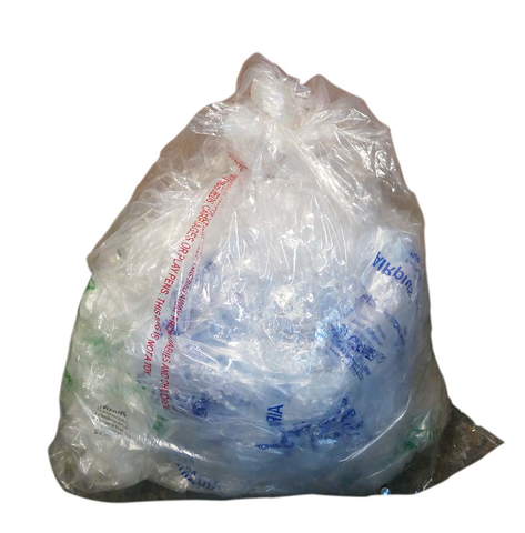 bagged plastic film