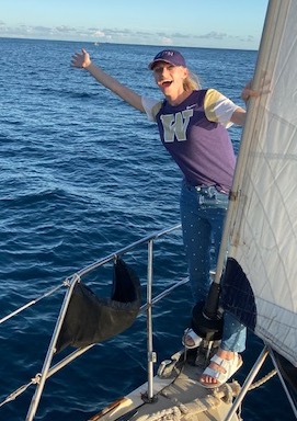 Toren Elste, on a sailboat