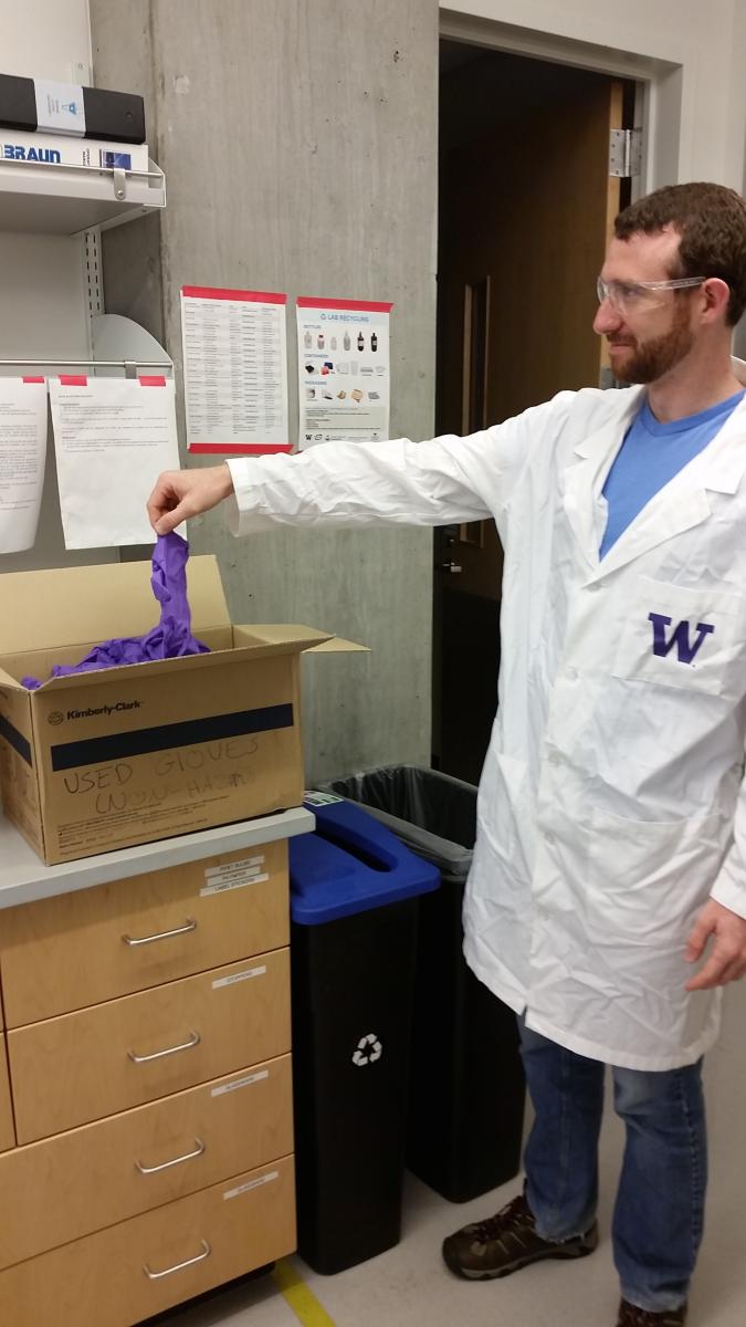 Lab glove recycling