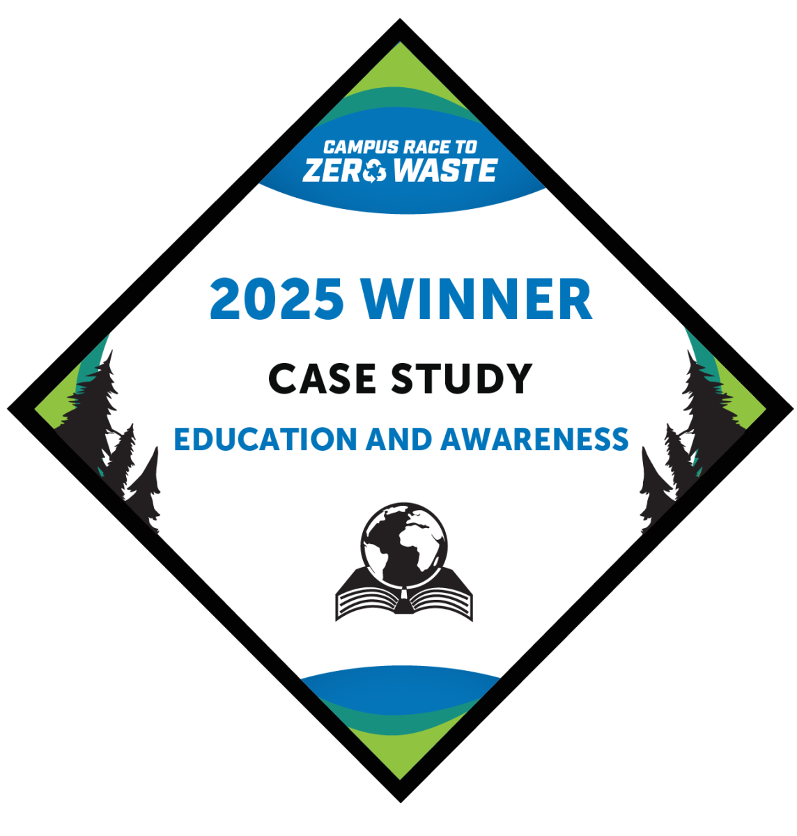 campus to zero waste 2025 winner case study education and awareness badge