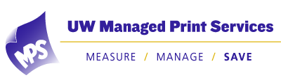 University of Washington Managed Print Services Logo