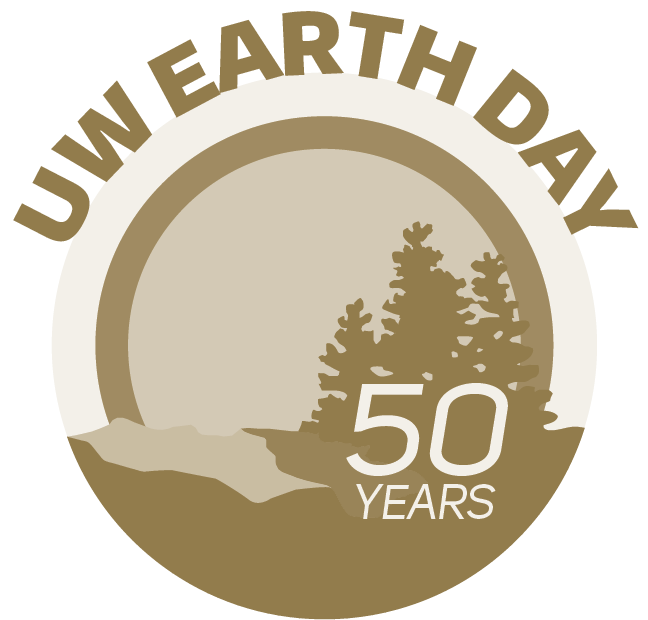 UW Earth Day 2020 gold logo