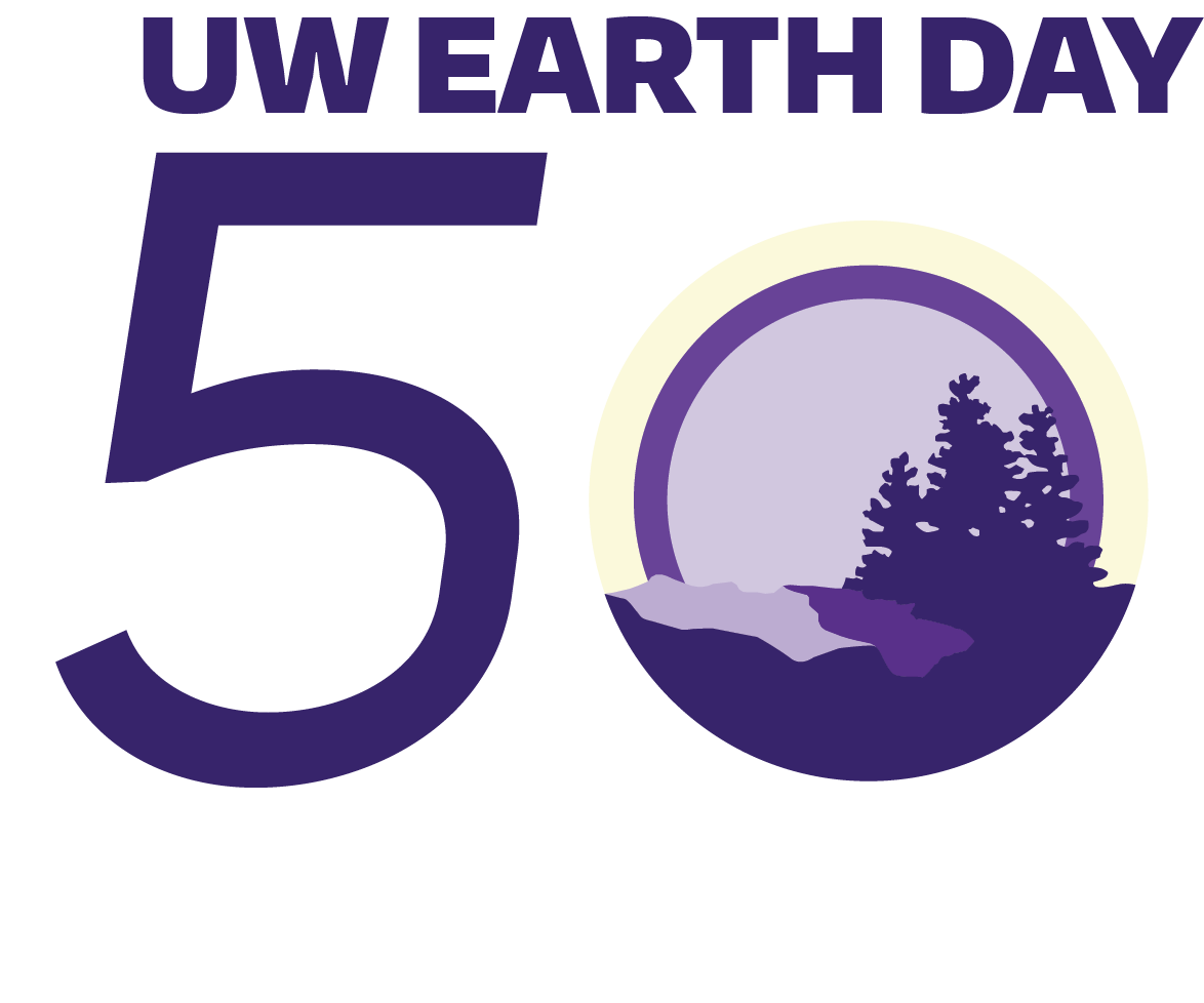 UW Earth Day 50th logo