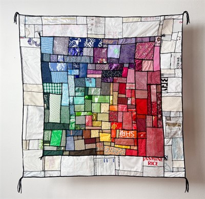 photo of a Jogakbo made from reused materials