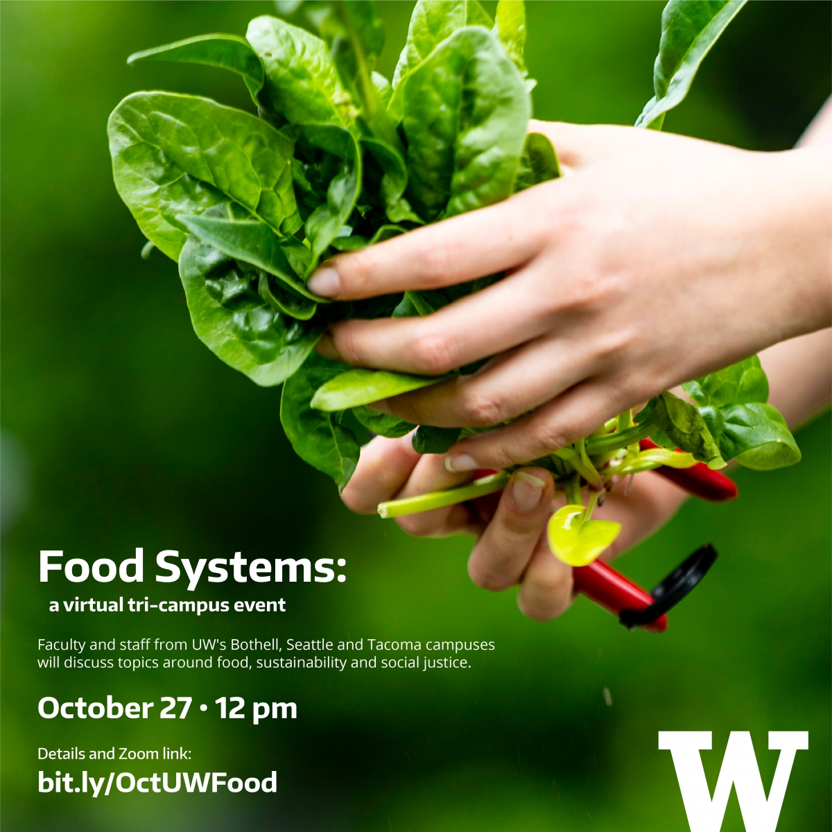 Food systems event poster