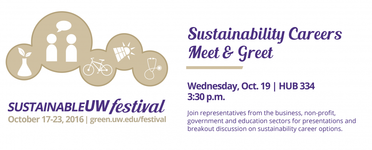 SustainableUW Festival careers meet & greet