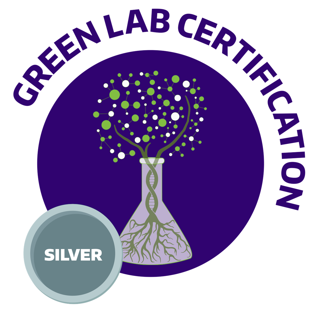 Green Lab Silver Logo