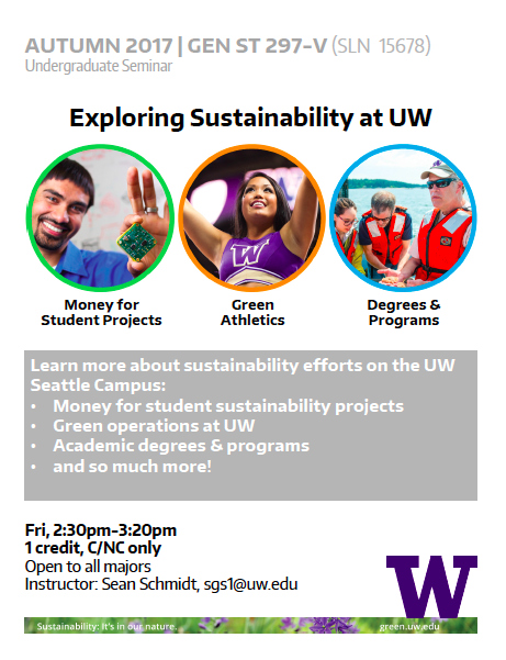 Sustainability Seminar Autumn 2017