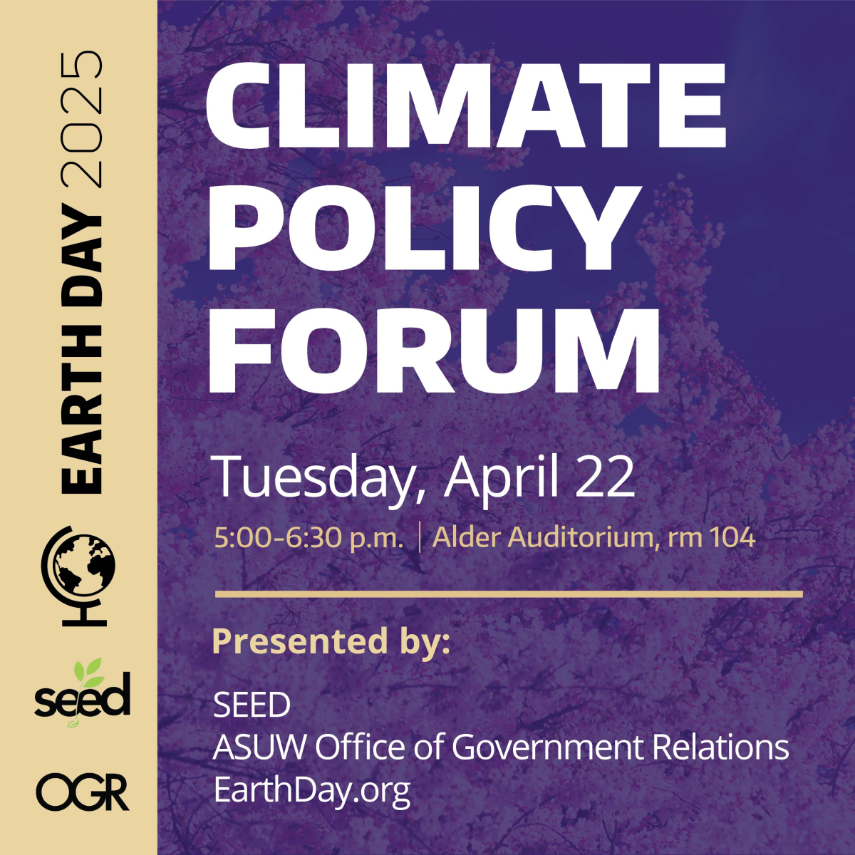 Climate Policy Forum poster
