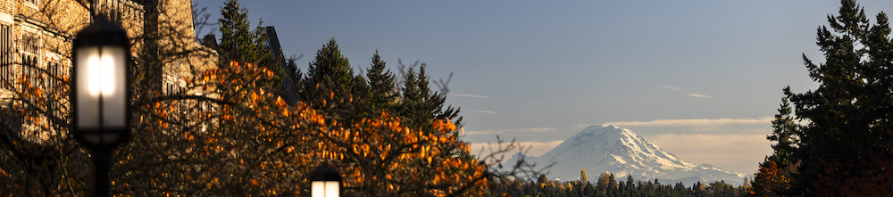Fall view of Rainier from Rainier Vista