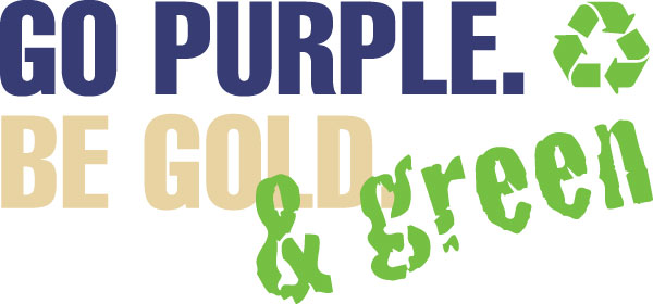 Go Purple, Be Gold & Green logo