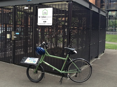 bike in front of bike house