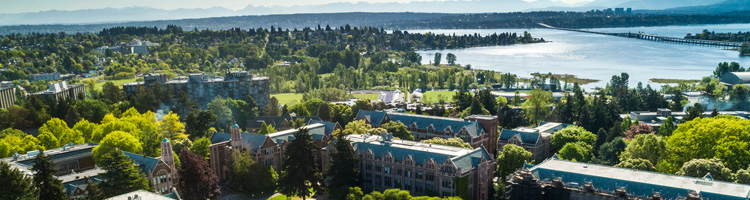 aerial view of the Quad