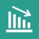 icon of a graph with an arrow pointing down