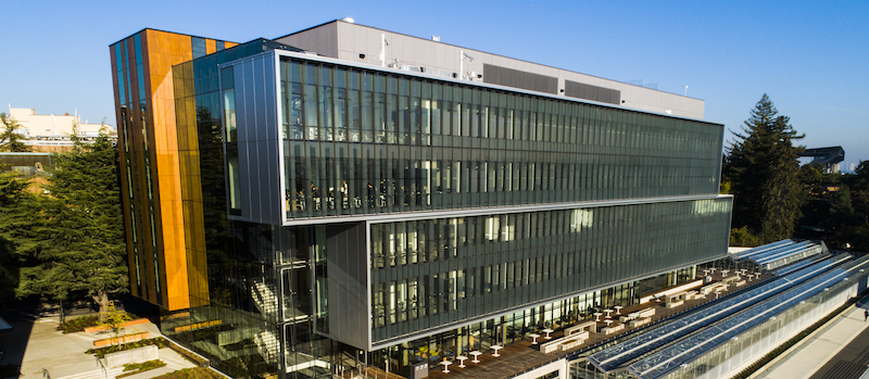 Life Sciences Buildings with integrated solar panels in vertical fins