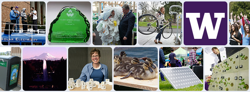 Collage of Husky Green Fund event photos