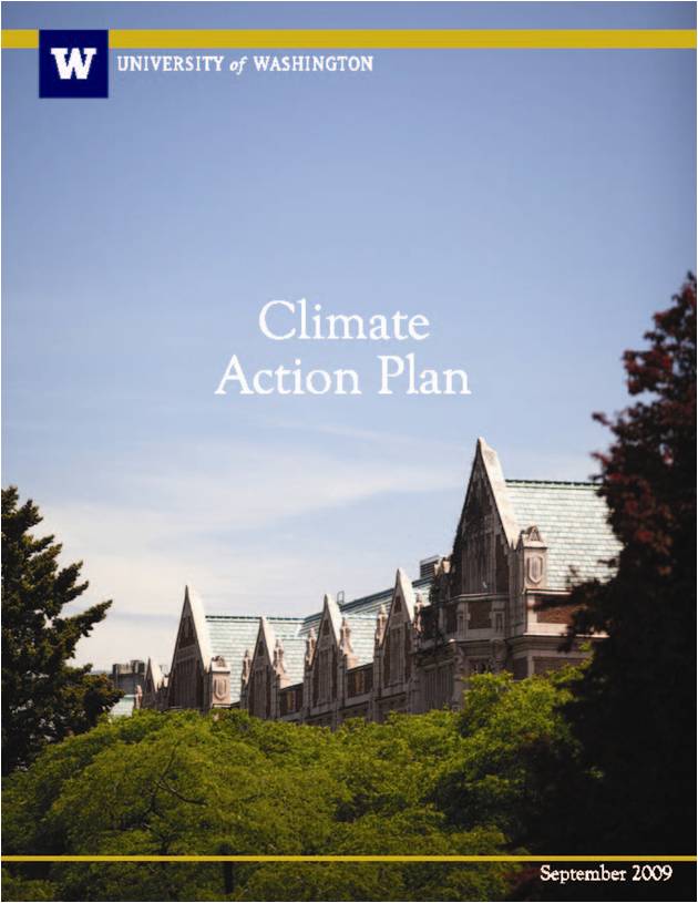 Climate Action Plan--click to view UW Climate Action Plan report cover