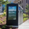 Recycling bin on UW campus